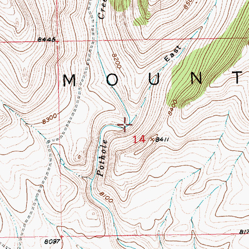 Topographic Map of East Draw, UT