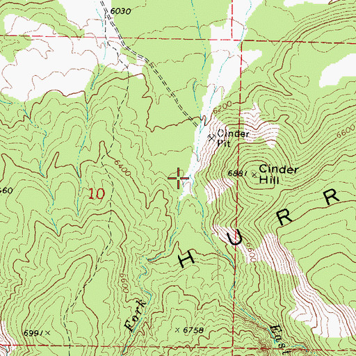 Topographic Map of East Fork Braffits Creek, UT