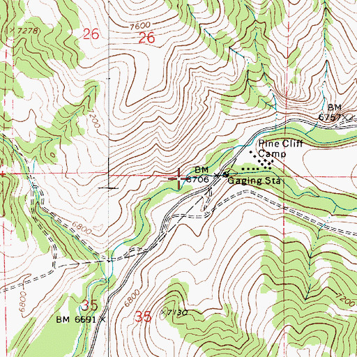 Topographic Map of East Fork Chalk Creek, UT