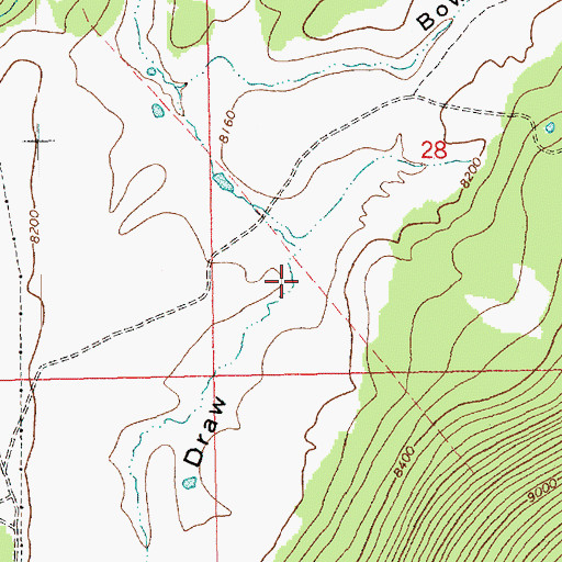 Topographic Map of East McKee Draw, UT
