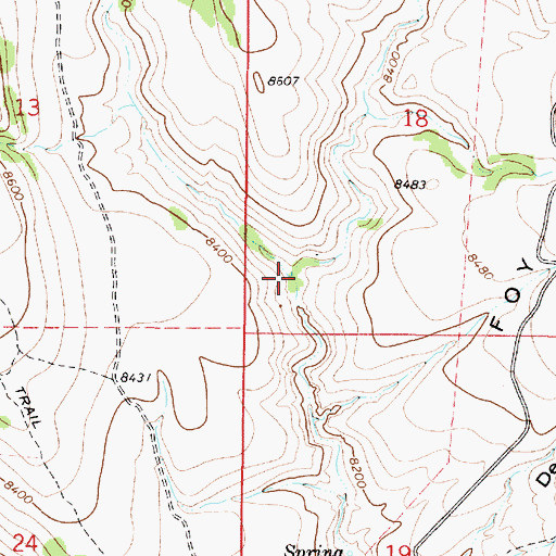 Topographic Map of East Tidwell Canyon, UT