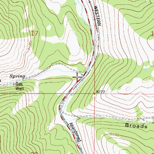 Topographic Map of Eccles Canyon, UT