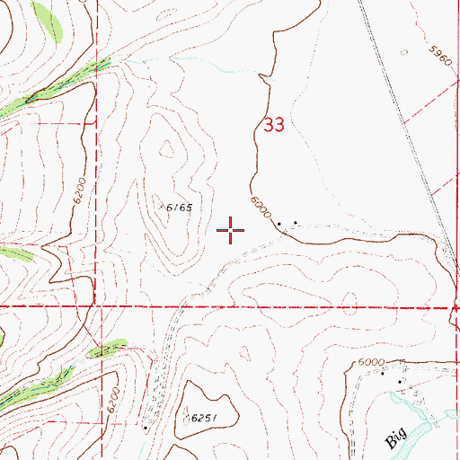 Topographic Map of Edgar Canyon, UT