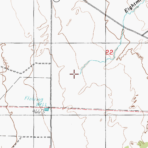 Topographic Map of Eightmile Creek, UT