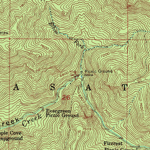 Topographic Map of Elbow Fork, UT