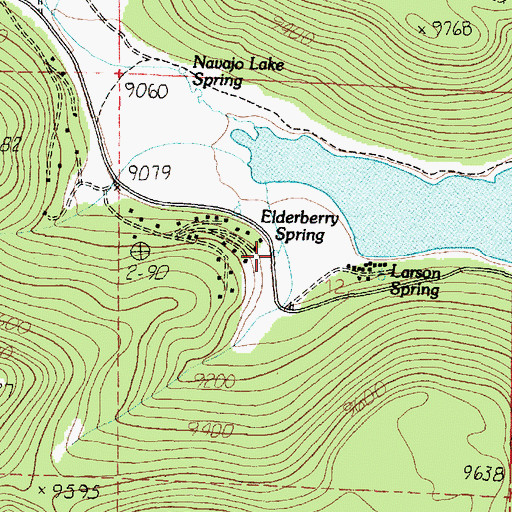 Topographic Map of Elderberry Spring, UT
