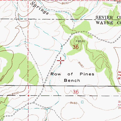 Topographic Map of Elias Wells Hollow, UT
