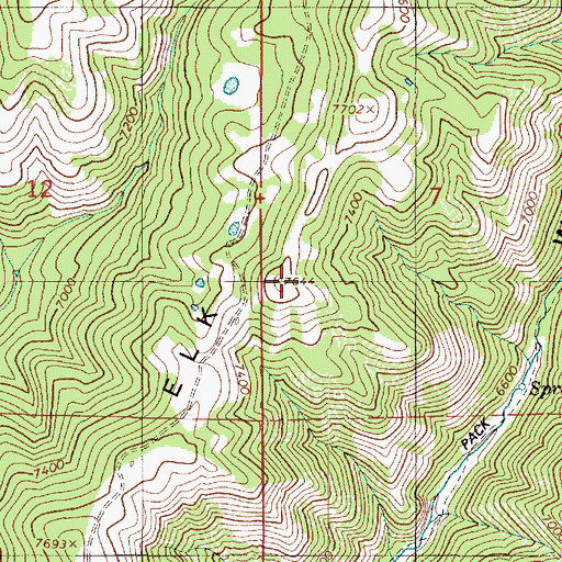 Topographic Map of Elk Ridge, UT