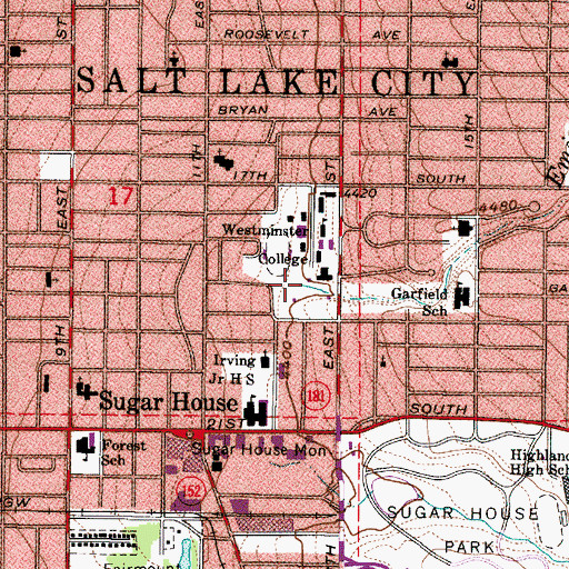 Topographic Map of Emigration Creek, UT