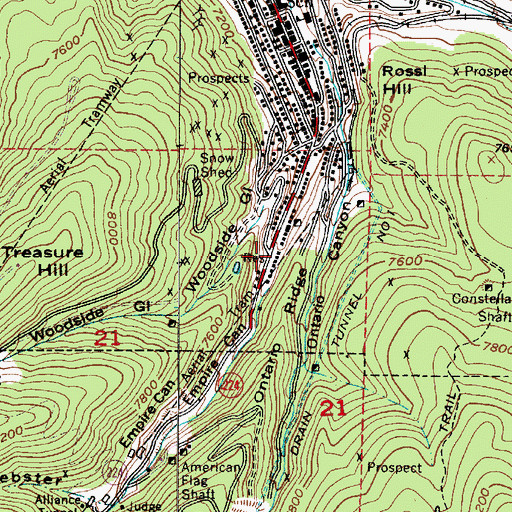 Topographic Map of Empire Canyon, UT