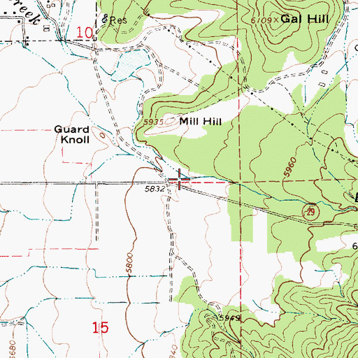 Topographic Map of Ephraim Canyon, UT