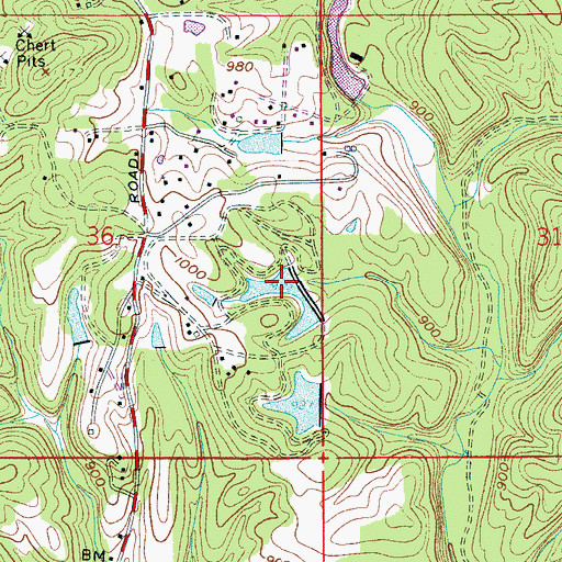 Topographic Map of Circle Three Lakes, AL