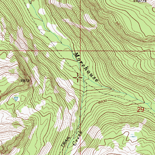 Topographic Map of Erickson Creek, UT