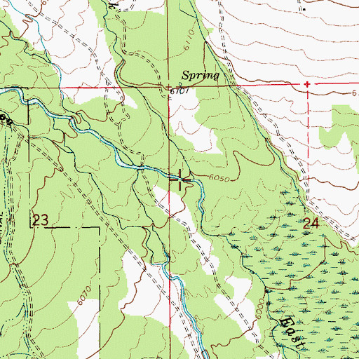 Topographic Map of Farm Creek, UT