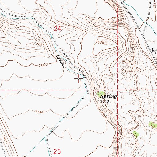 Topographic Map of Farnsworth Canal, UT