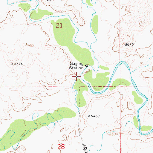 Topographic Map of Ferron Creek, UT
