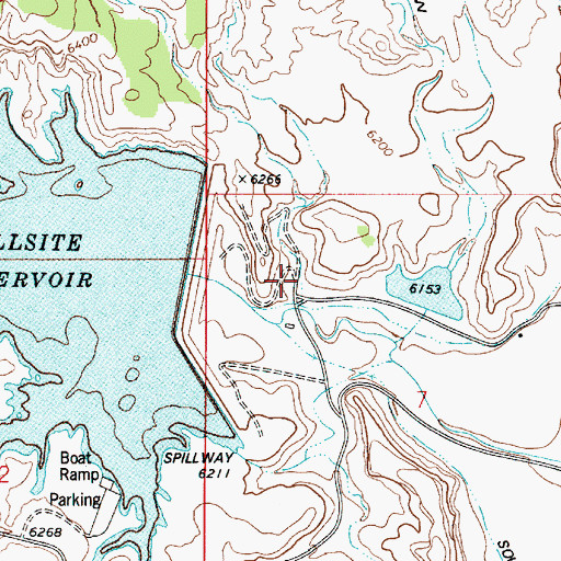 Topographic Map of Ferron Mill, UT
