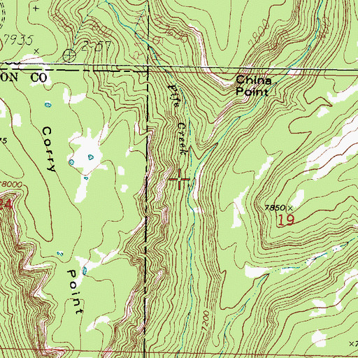 Topographic Map of Fife Creek, UT