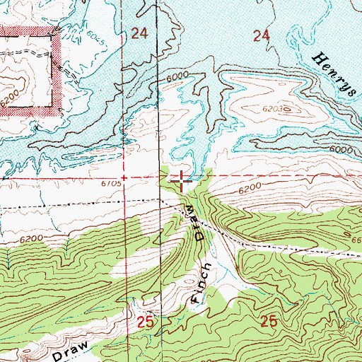 Topographic Map of Finch Draw, UT