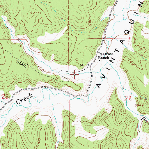 Topographic Map of Finger Canyon, UT