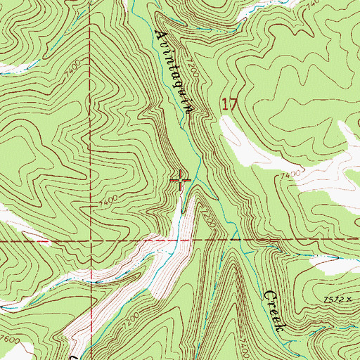 Topographic Map of First Canyon, UT