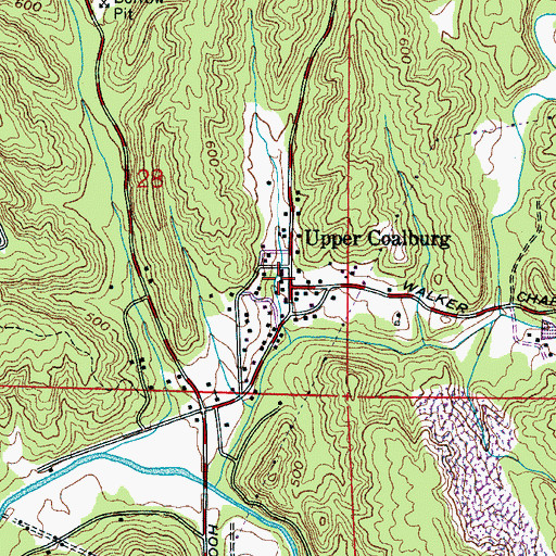 Topographic Map of Coalburg Church, AL