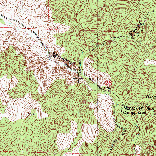 Topographic Map of First Lefthand Fork, UT