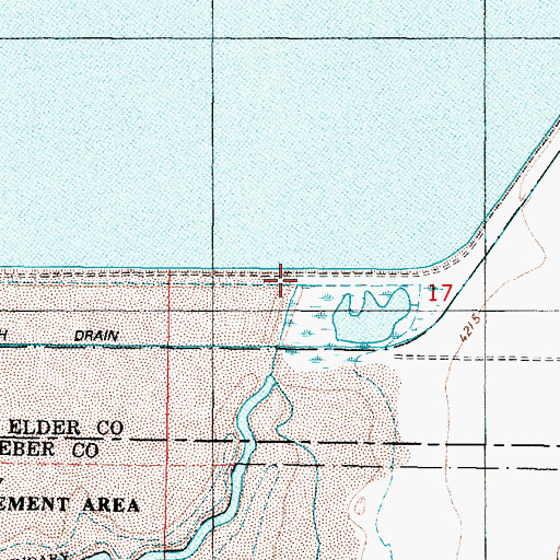 Topographic Map of First Salt Creek, UT