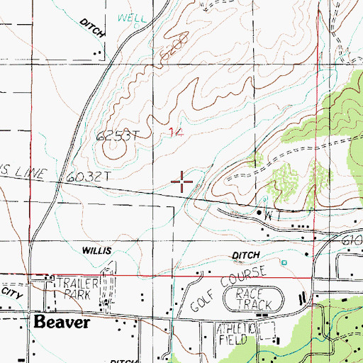 Topographic Map of First Spring Creek, UT