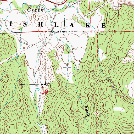 Topographic Map of First Spring Hollow, UT
