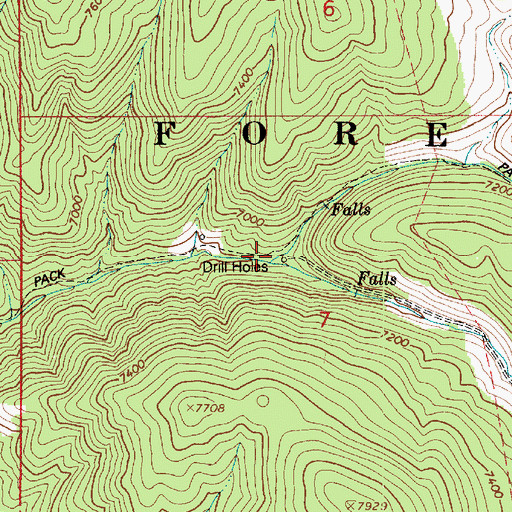 Topographic Map of First Water Creek, UT