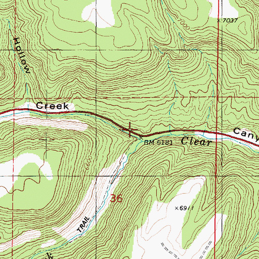 Topographic Map of Fish Creek, UT