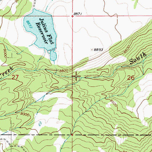 Topographic Map of Fish Creek, UT