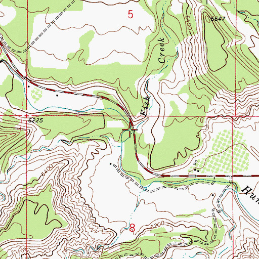 Topographic Map of Fish Creek, UT