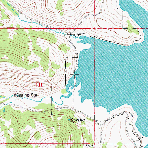 Topographic Map of Fish Creek, UT