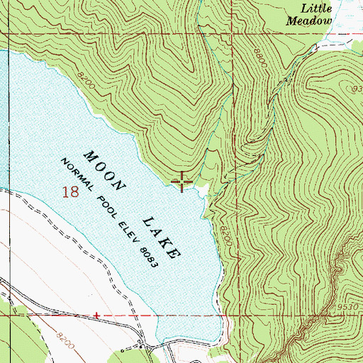 Topographic Map of Fish Creek, UT