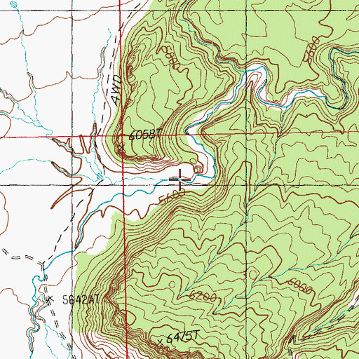 Topographic Map of Fisher Valley, UT