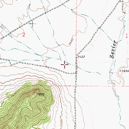 Topographic Map of Flake Swale, UT