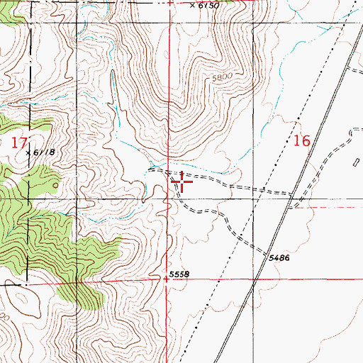 Topographic Map of Flat Canyon, UT