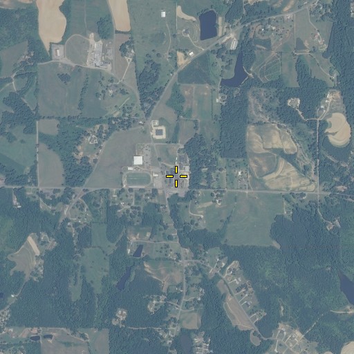 Aerial/Satellite Image of Corner High School, AL