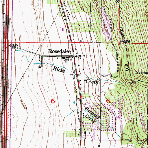Topographic Map of Ford Canyon, UT