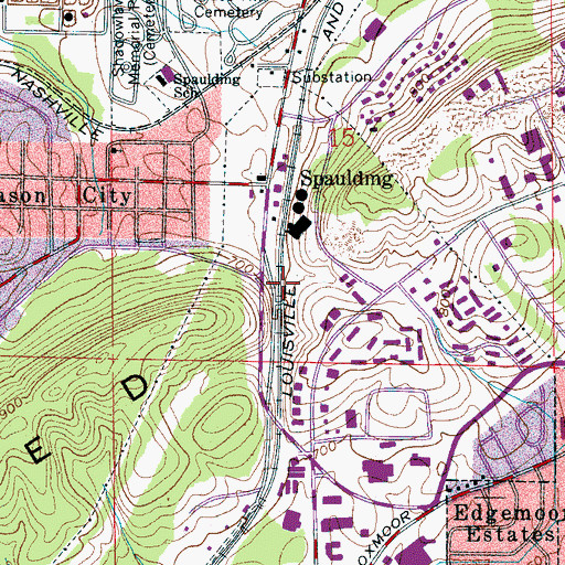 Topographic Map of Covington (historical), AL
