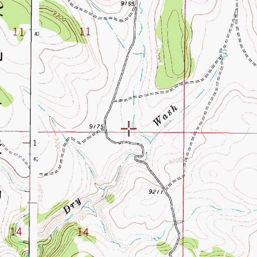 Topographic Map of Forshea Draw, UT