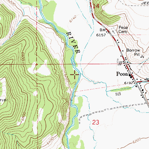 Topographic Map of Fort Creek, UT