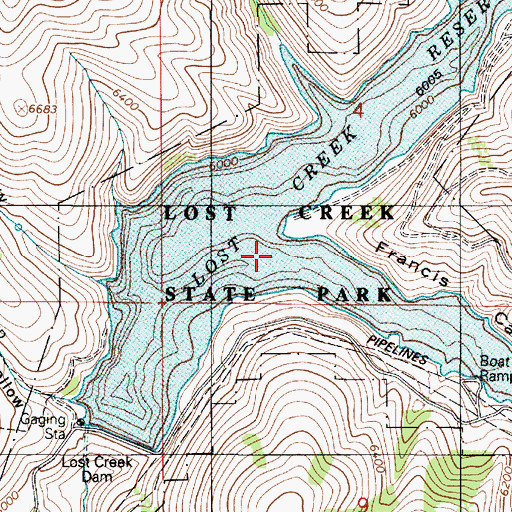Topographic Map of Francis Canyon, UT