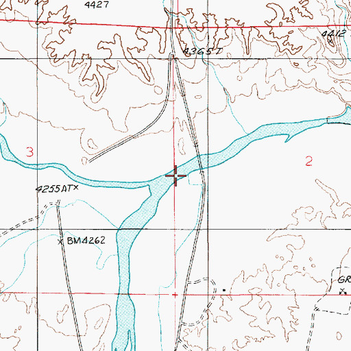 Topographic Map of Fremont River, UT