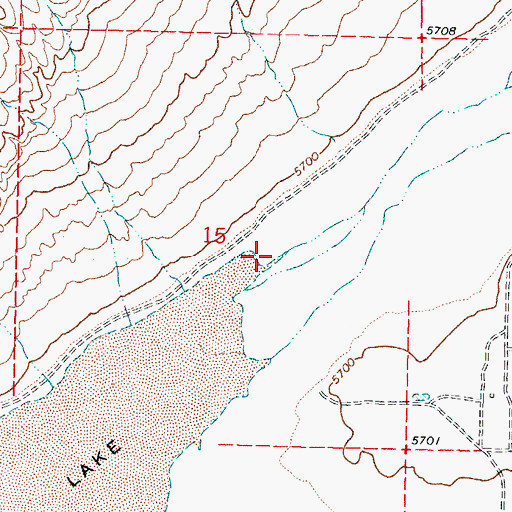 Topographic Map of Fremont Wash, UT