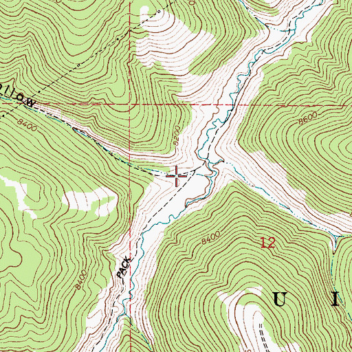 Topographic Map of French Hollow, UT