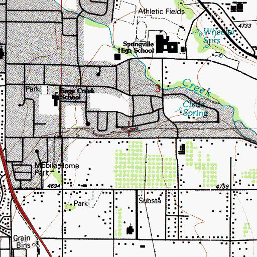 Topographic Map of Fullmer Spring, UT