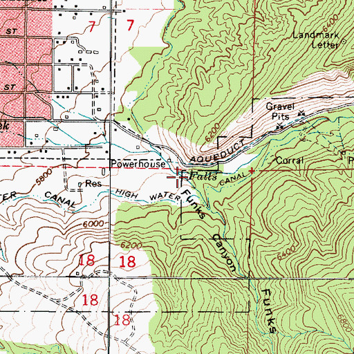 Topographic Map of Funks Canyon, UT
